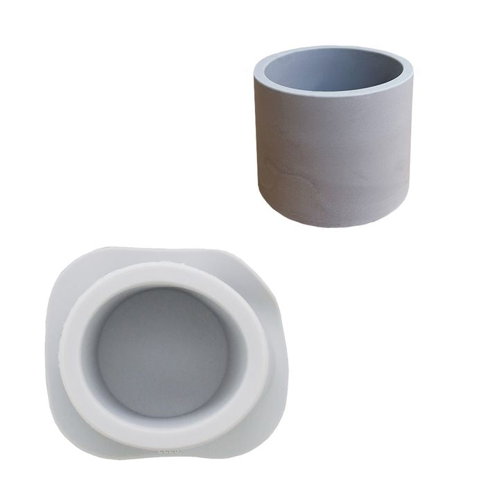 Stampo in silicone per colata 10x6,8cm - Vaso di fiori rotondo