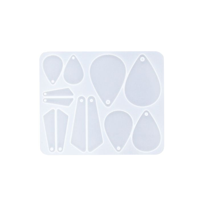 Stampo per orecchini in silicone 15x12x0,5cm