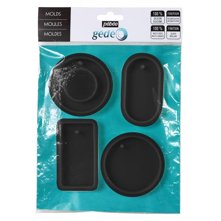 Stampo professionale in silicone Pebeo forme geometriche 4 pz.