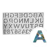 Stampo professionale in silicone Pentart - lettere e numeri 1 pezzo
