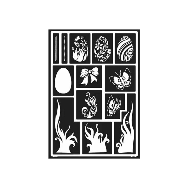 Stencil autoadesivo Prato di Pasqua A3