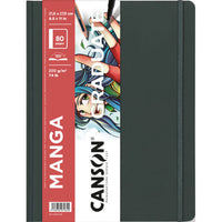 Taccuino per schizzi Canson Graduate Art Book Manga 200 g/m², 80 fogli, 21,6 x 27,9 cm, copertina rigida