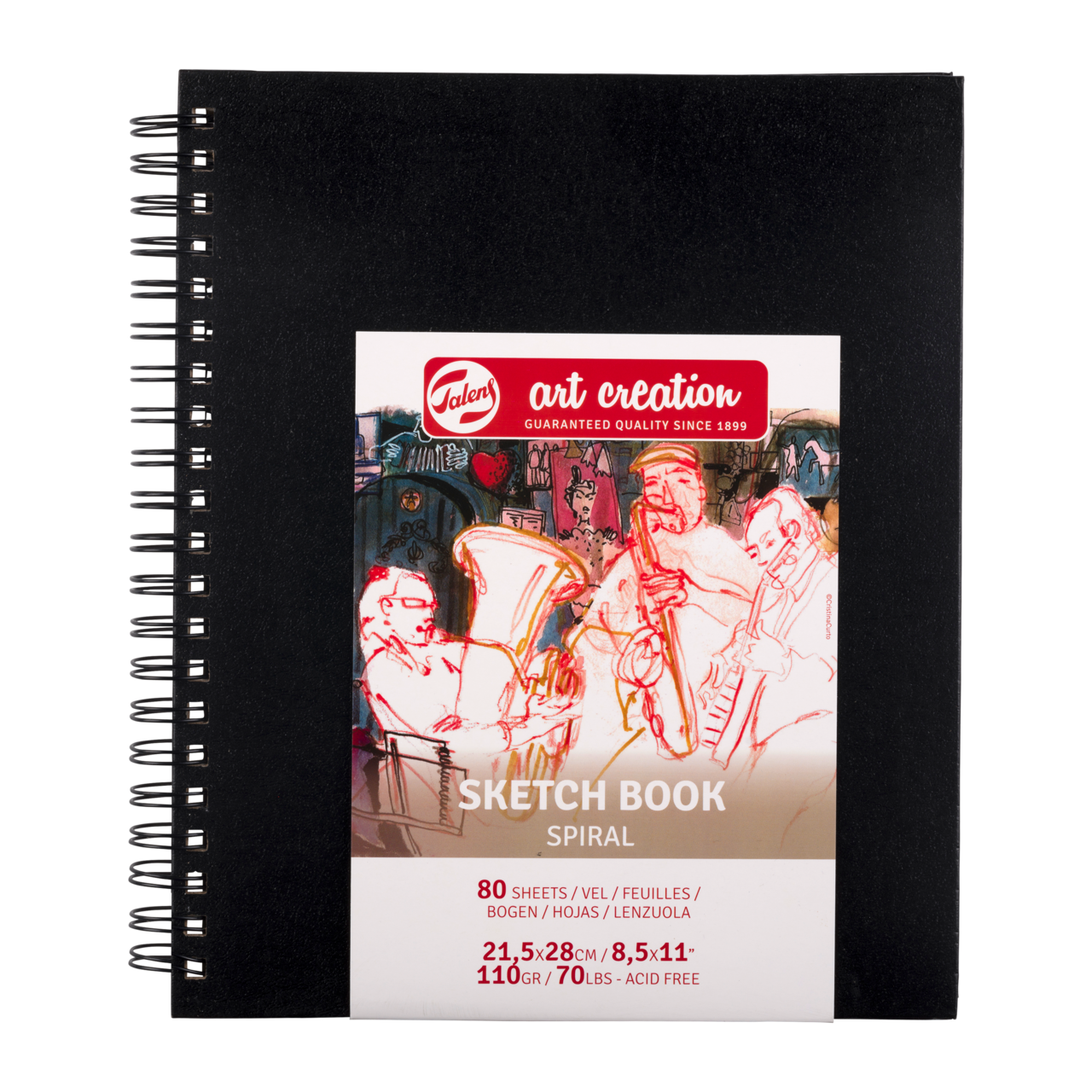 Blocco da schizzo ROYAL TALENS Art Creation 21 x 28 cm, 110 g/m2, 80 fogli