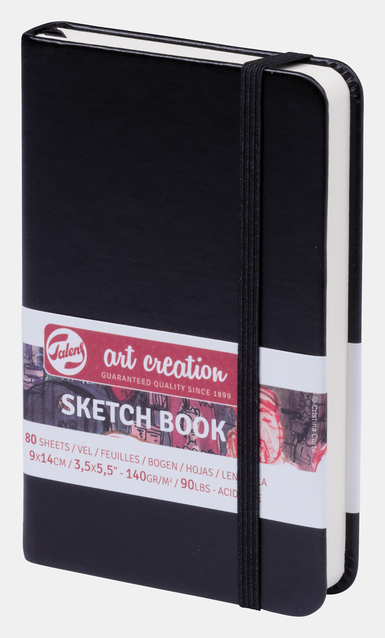Blocco da disegno ROYAL TALENS Art Creation Black 9 x 14 cm, 140 g, 90 fogli