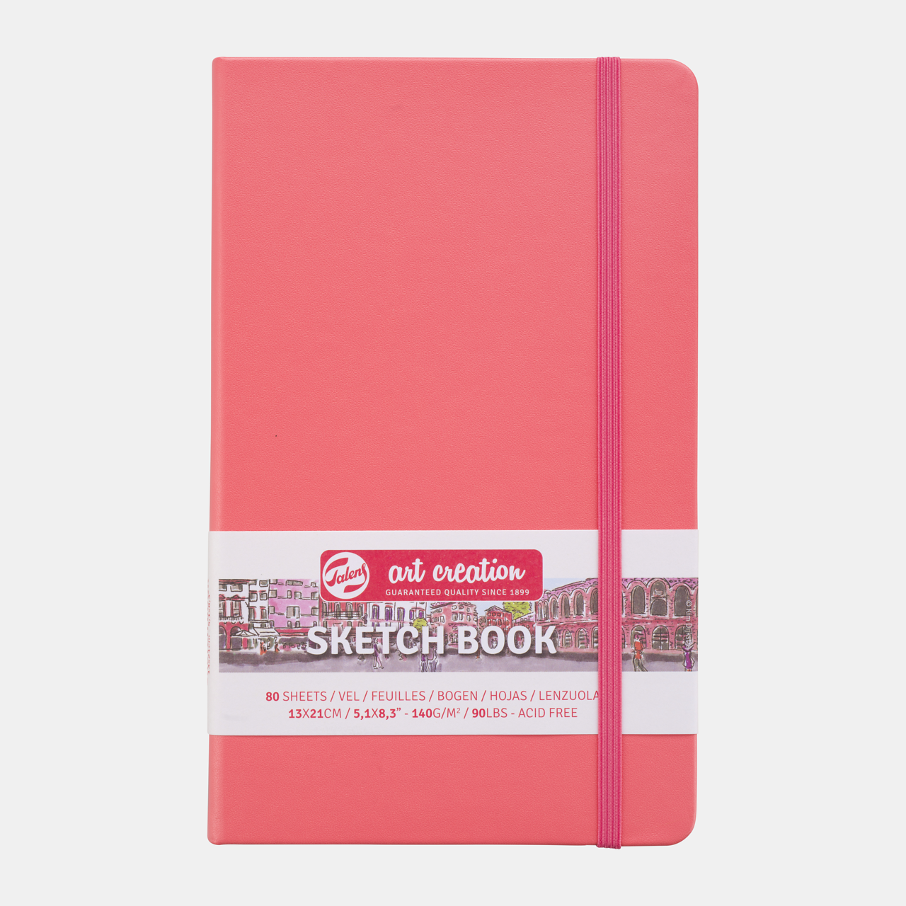 Blocco da disegno Talens Art Creation Coral 13 x 21 cm 140 g 80 fg copertina rigida