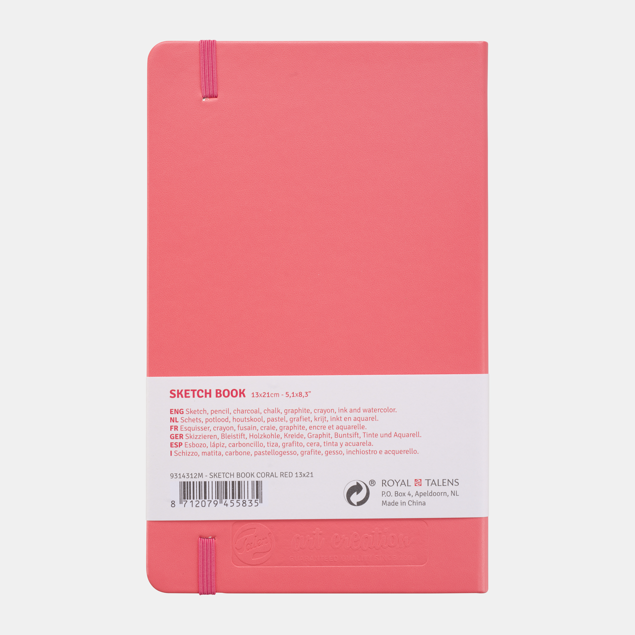 Blocco da disegno Talens Art Creation Coral 13 x 21 cm 140 g 80 fg copertina rigida