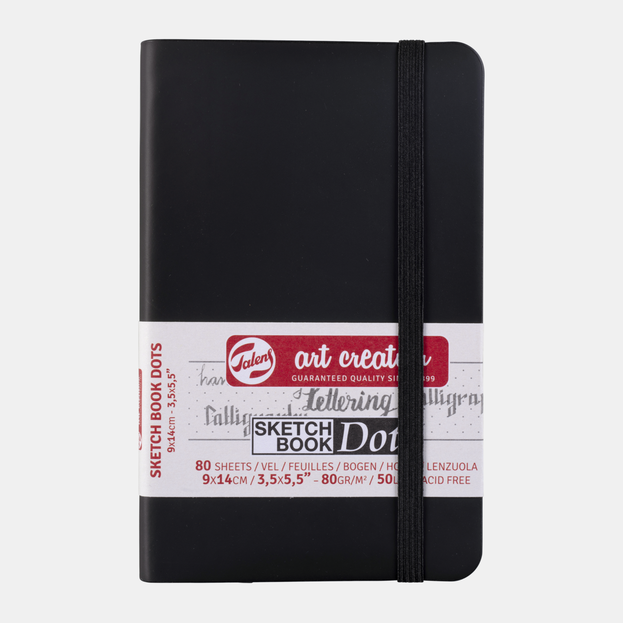 Blocco da disegno ROYAL TALENS Talens Art Creation DOT Black 9 x 14 cm, 80 fogli