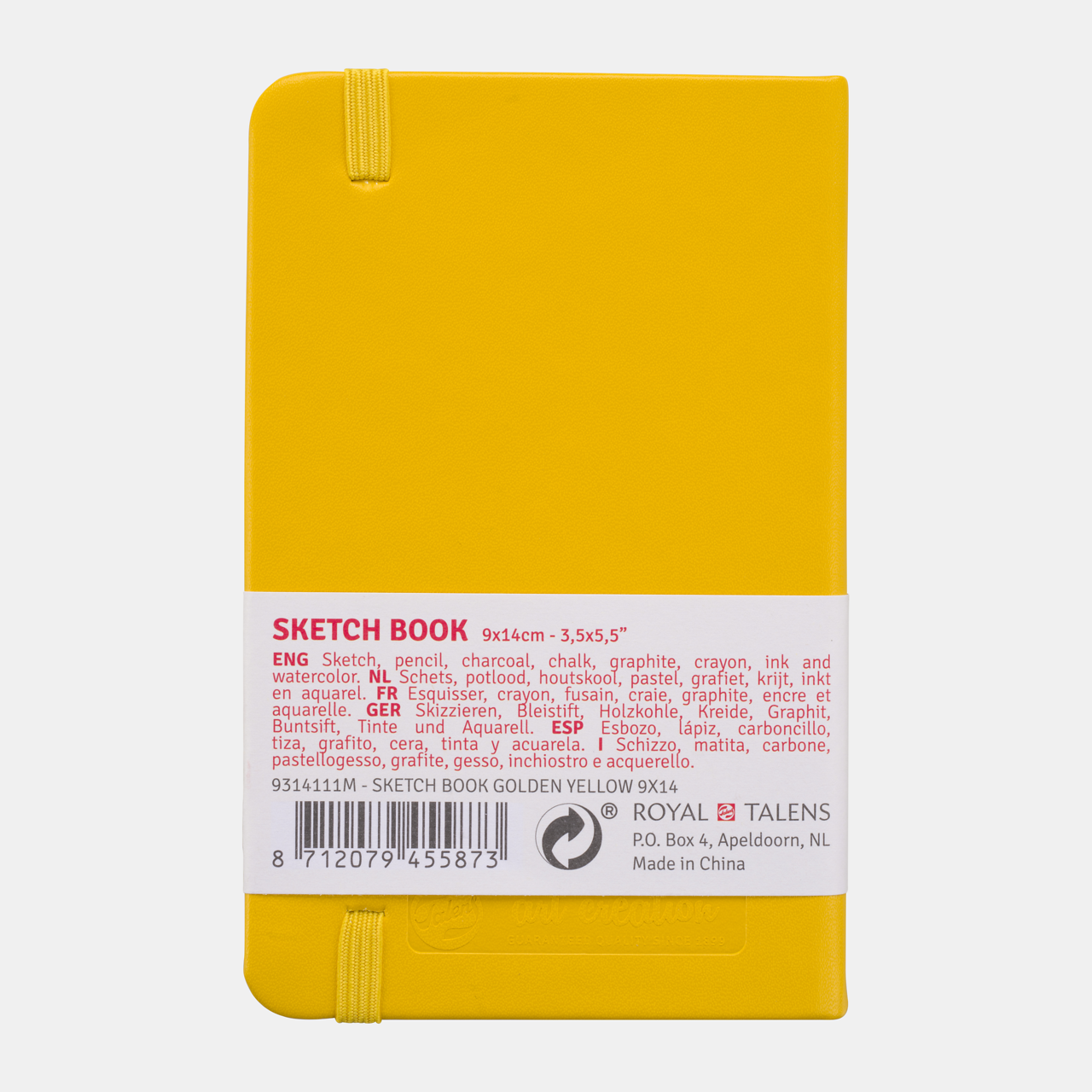 Sketchbook Talens Art Creation Golden Yellow 9 x 14 cm, 140 g, 80 fogli - copertina rigida