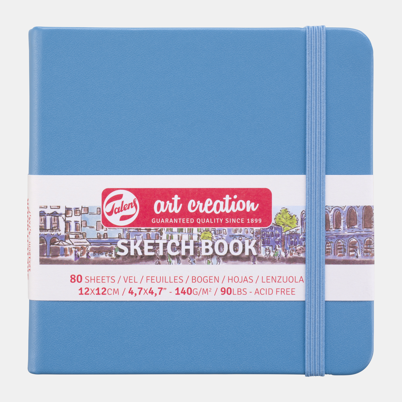 Sketchbook Talens Art Creation Light Blue 12 x 12 cm, 140 g, 80 fogli