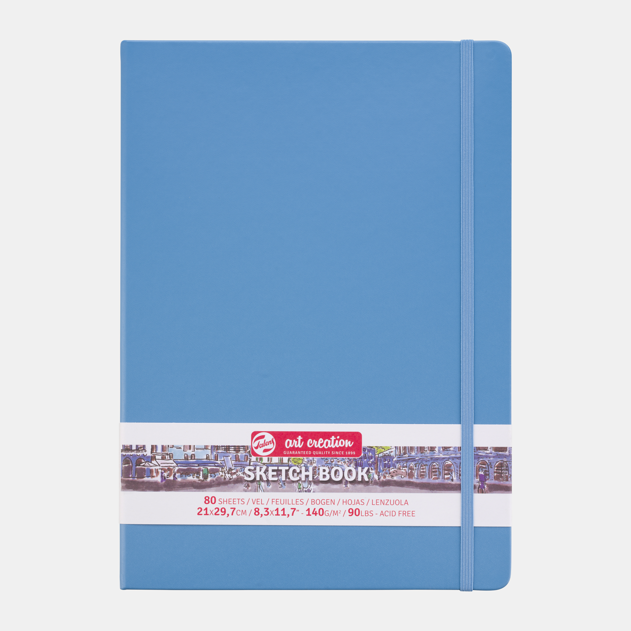 Blocco da disegno Talens Art Creation Light Blue 21 x 30 cm, 140 g, 80 fogli