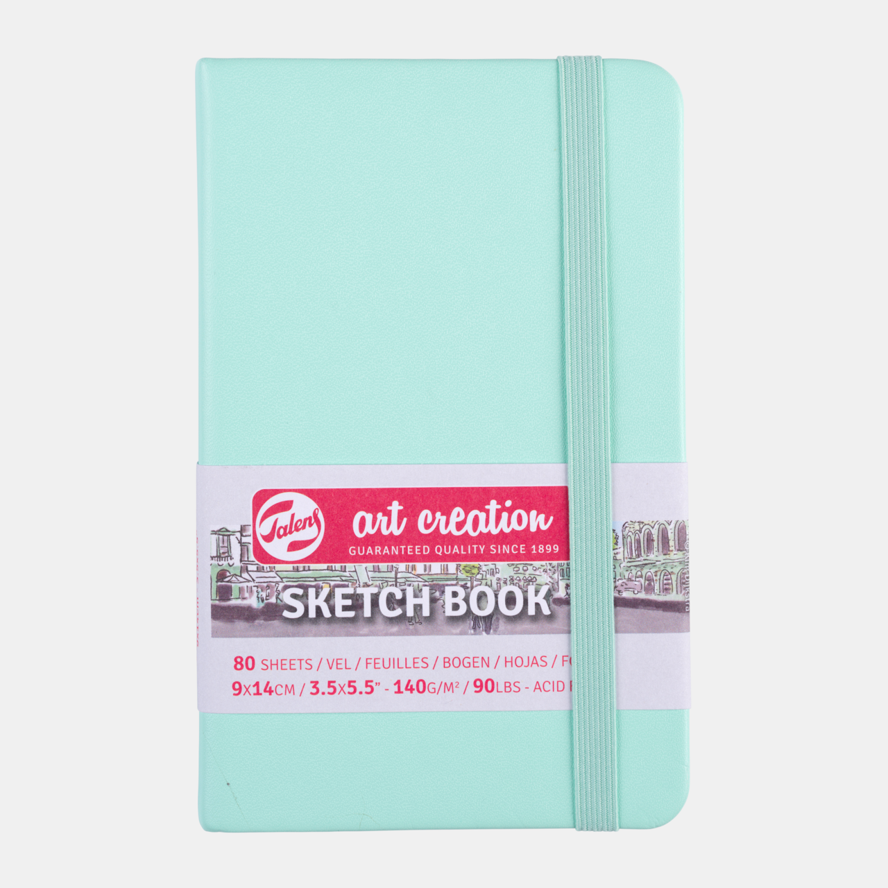 Sketchbook Talens Art Creation Mint 9 x 14 cm, 140 g, 80 fogli - copertina rigida
