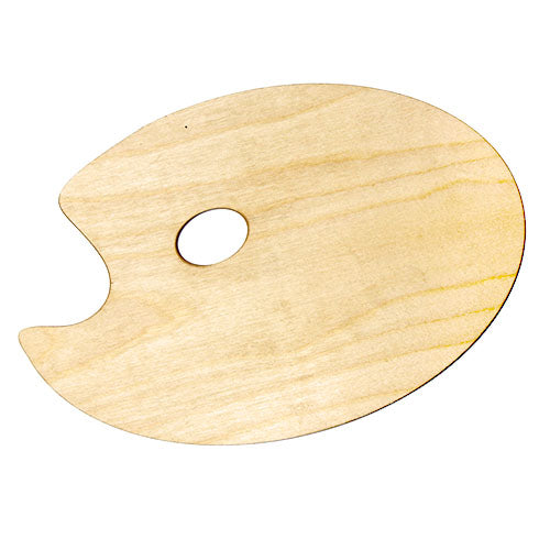 Tavolozza ovale in legno - 20x30cm