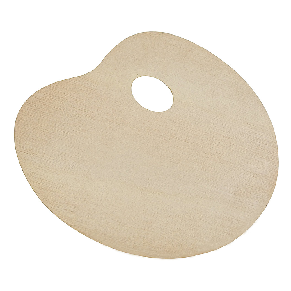 Tavolozza ovale in legno 25 x 30 cm, 3 mm Phoenix