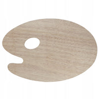 Tavolozza ovale in legno 30 cm, spessore 5 mm Phoenix