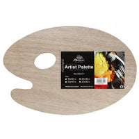 Tavolozza ovale in legno 30 cm, spessore 5 mm Phoenix