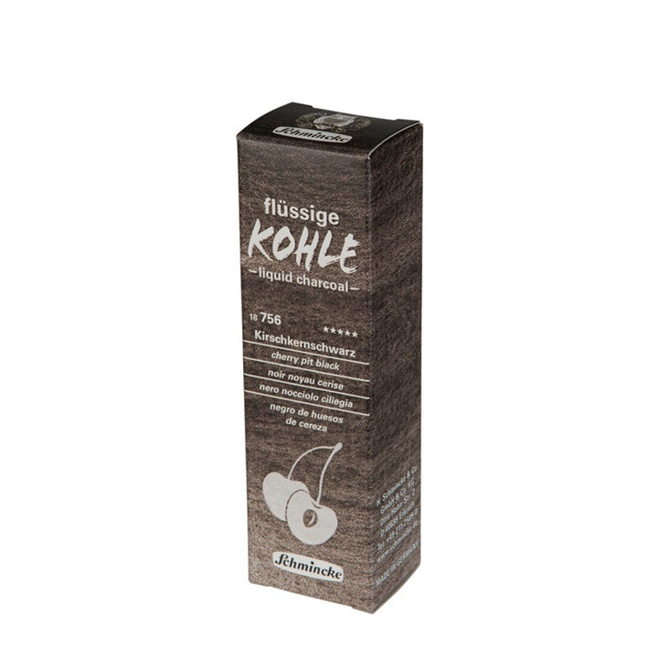 Carboncino liquido in tubetto Schmincke 35 ml – nero di noccioli di ciliegia