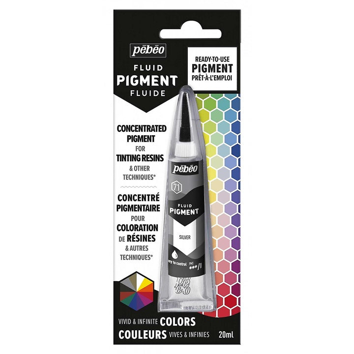 Pigmento liquido Pebeo 20 ml – silver