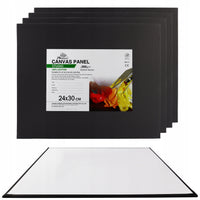 Tela nera su cartone Phoenix 24 x 30 cm, confezione da 5