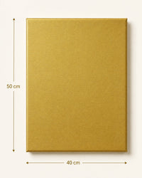 Tela per pittura con telaio Phoenix metallizzata oro 50 x 70 cm