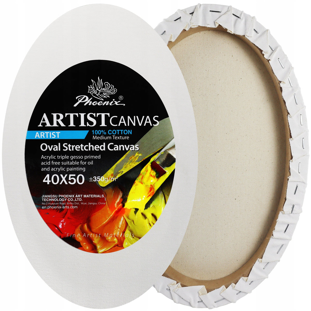 Tela per pittura ovale Phoenix | Diverse misure