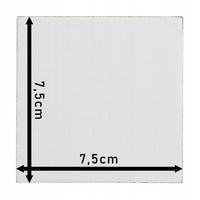 Tela su cartone magnetica Phoenix, quadrata 7,5 x 7,5 cm, set da 4