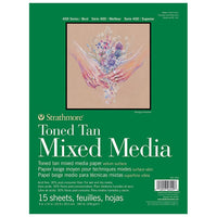 Carta colorata Strathmore  Mixed media Tan | selezionare le dimensioni - 15.2 x 30.3 cm