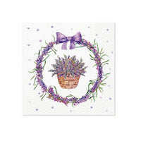 Tovaglioli a decoupage - Lavender Basket - 1 pezzo