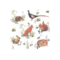 Tovaglioli a decoupage - Wild Forest Animals - 1 pezzo