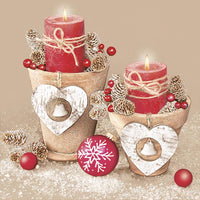 Tovaglioli per decoupage Incanto natalizio delle candele - 1 pz