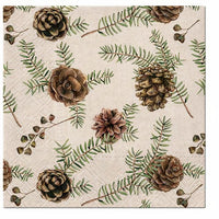Tovaglioli EKO per decoupage Bosco natalizio vintage - 1 pz
