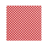 Tovaglioli per decoupage - Bianco e rosso - 1 art
