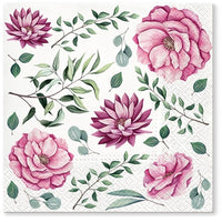 Tovaglioli per decoupage Blooming Dhalia - 1 pezzo