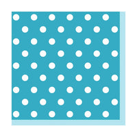 Tovaglioli per decoupage - Blu a puntini - 1 art