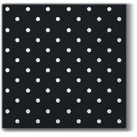 Tovaglioli per decoupage cocktail Brown Dots - 1 pezzo