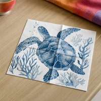 Tovaglioli per decoupage con creature marine – tartaruga marina