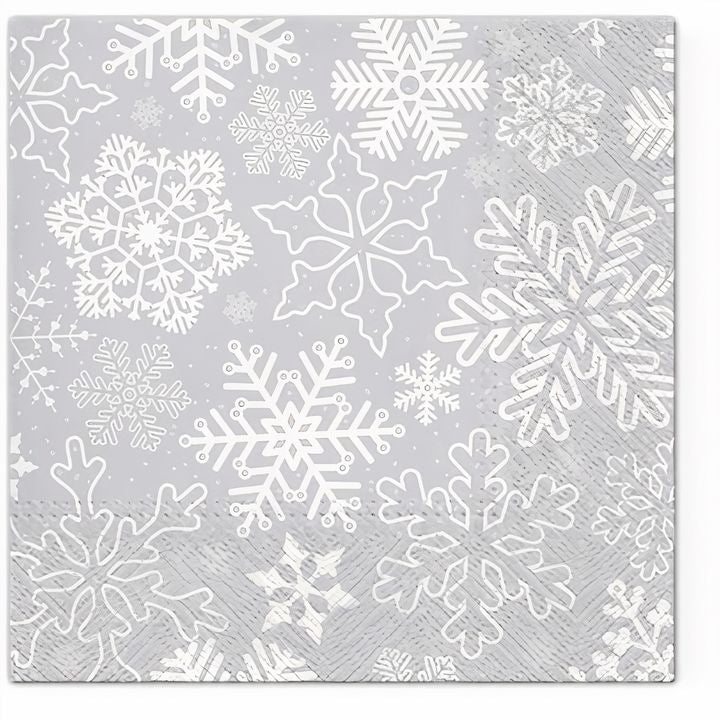 Tovaglioli per decoupage Fiocchi di neve - 1 pz