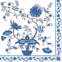 Tovaglioli per DECOUPAGE - Fiori blu - 1 pz