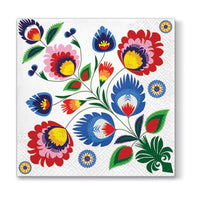 Tovaglioli per decoupage - Motivo folk - 1 art