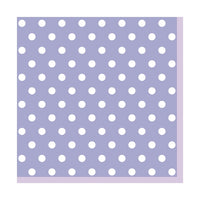 Tovaglioli per decoupage - Viola a puntini - 1 art