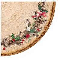 Tovaglioli rotondi per decoupage Ghirlanda natalizia - 1 pz