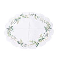 Tovaglioli rotondi per decoupage LEAVES FRAME 1 pz.