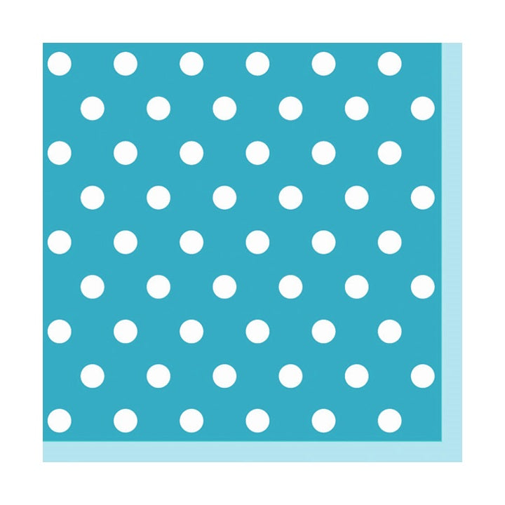 Tovagliolo per decoupage - Blu a puntini - 1 pz