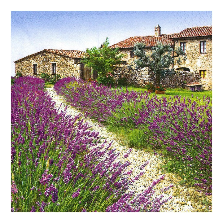 Tovagliolo per decoupage - Campo di lavanda - 1 pz