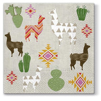 Tovagliolo per decoupage Lama - 1 pz