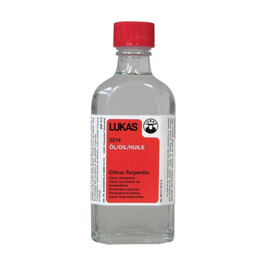 Trementina agli agrumi LUKAS per colori ad olio 125 ml