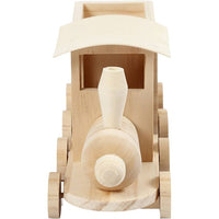 Treno in legno da decorare 22 cm — immagine 1