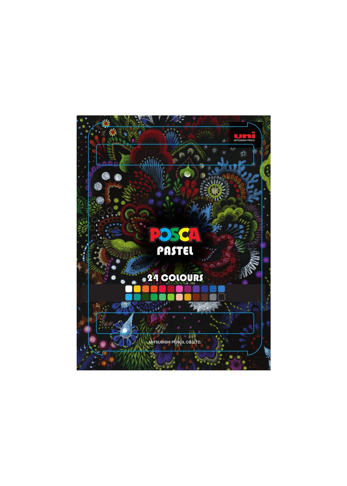 Pastelli a cera Posca KPA-100 24C, set, colori assortiti