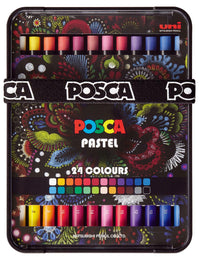 Pastelli a cera Posca KPA-100 24C, set, colori assortiti