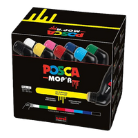 Posca PCM-22 8C MOP´R set di pennarelli, 3 – 19 mm, colori assortiti (8 pz)