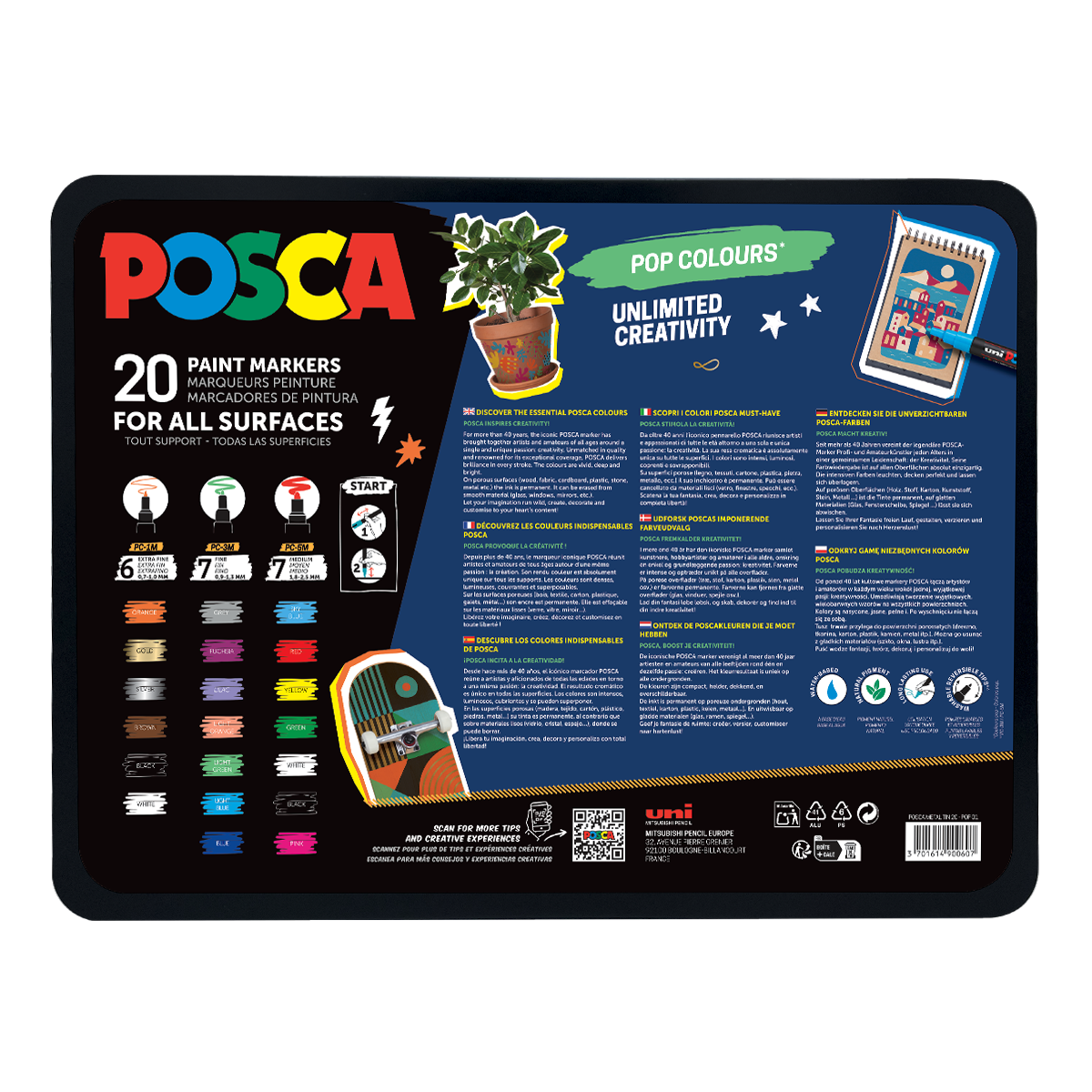 Posca set di pennarelli mix